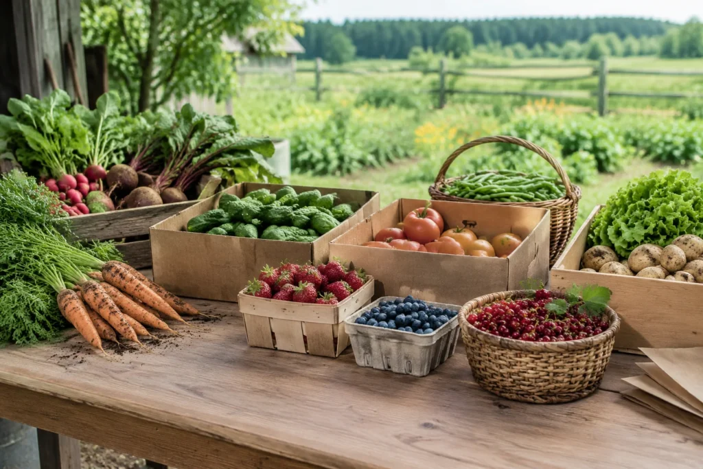 Упаковка небольшой партии фермерской продукции