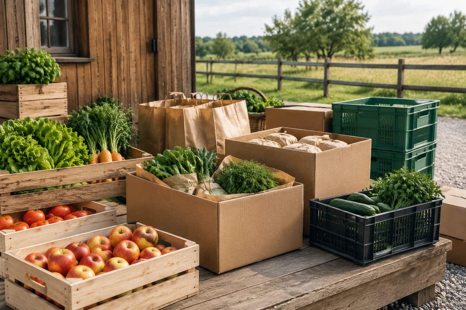 Упакованная продукция перед отправкой